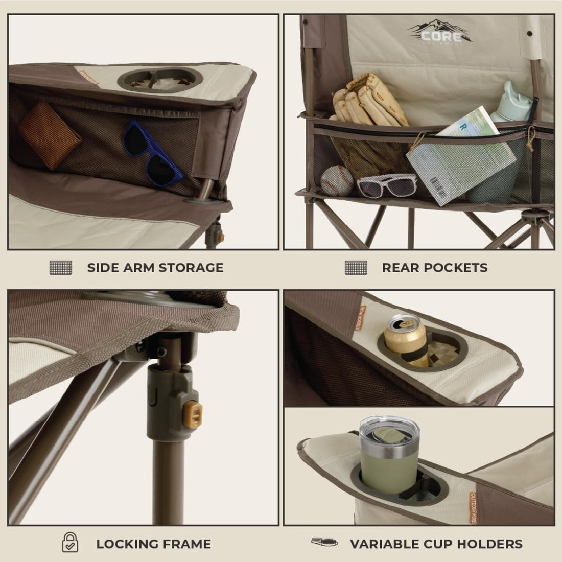 CORE Loveseat Double Chair Padded