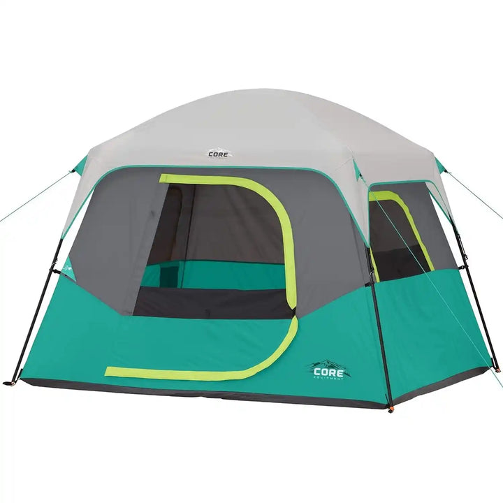 CORE 4 Person Straight Wall Cabin Tent 8' x 7'