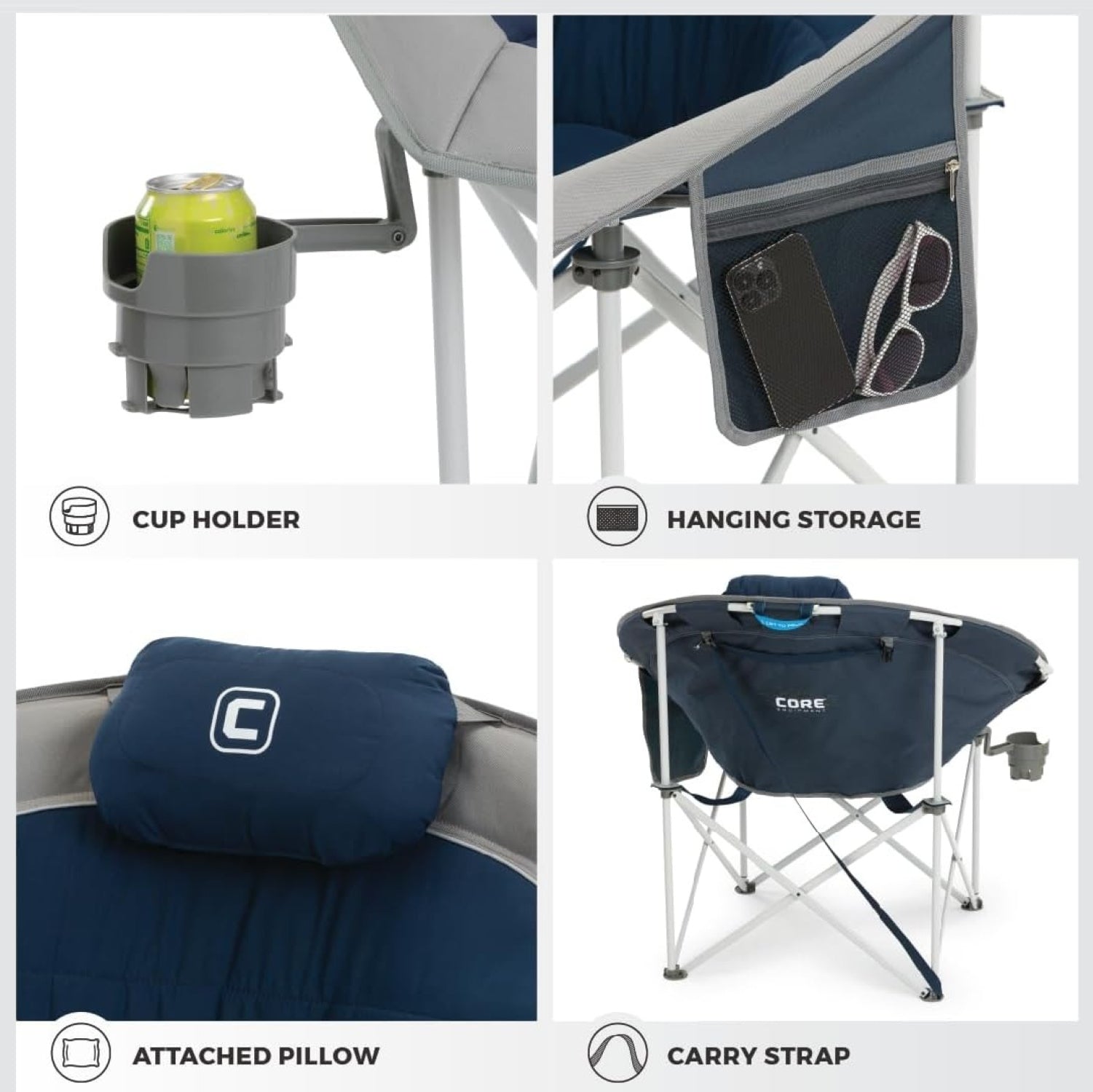 CORE Oversized Round Chair Padded