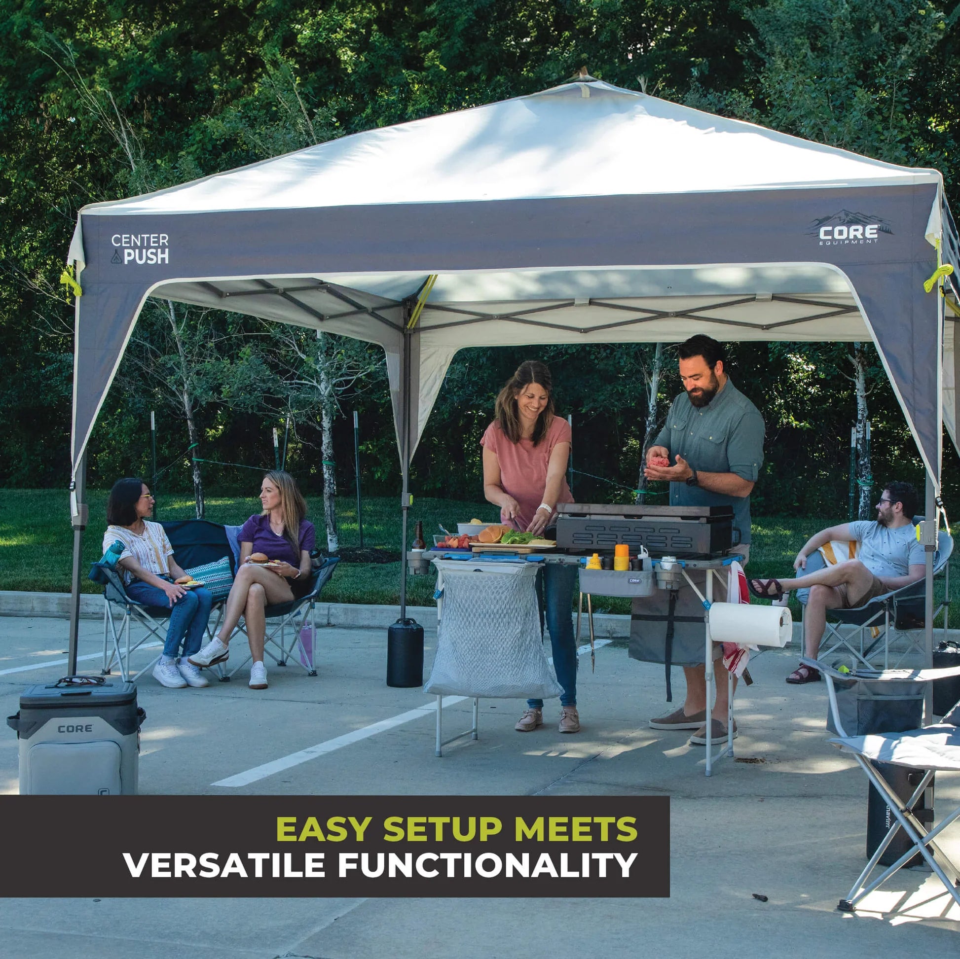 CORE 10' x 10' Center Push Instant Canopy (Gazebo)