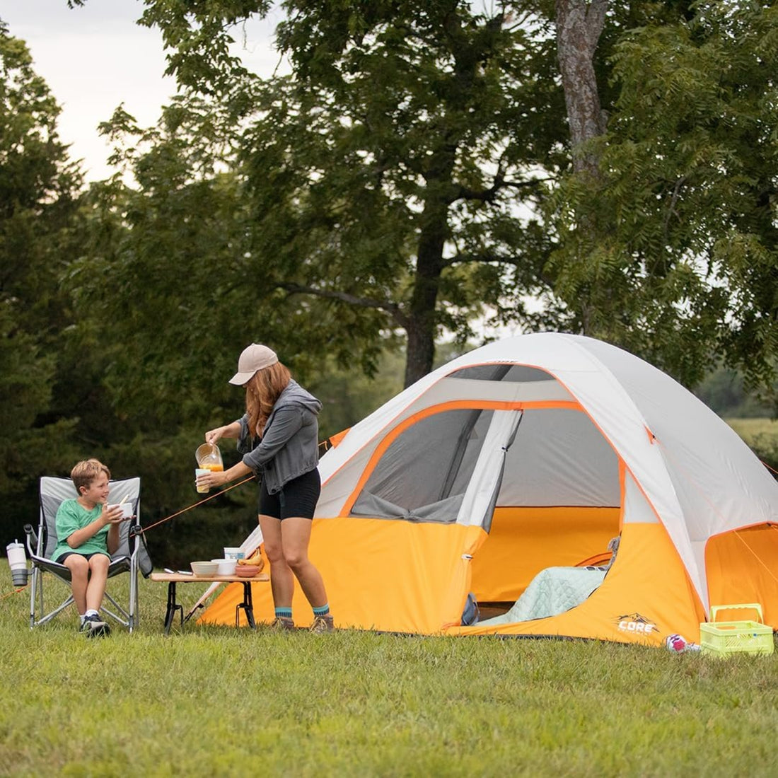 CORE 3 Person Dome Backpacking Tent 7' x 7'