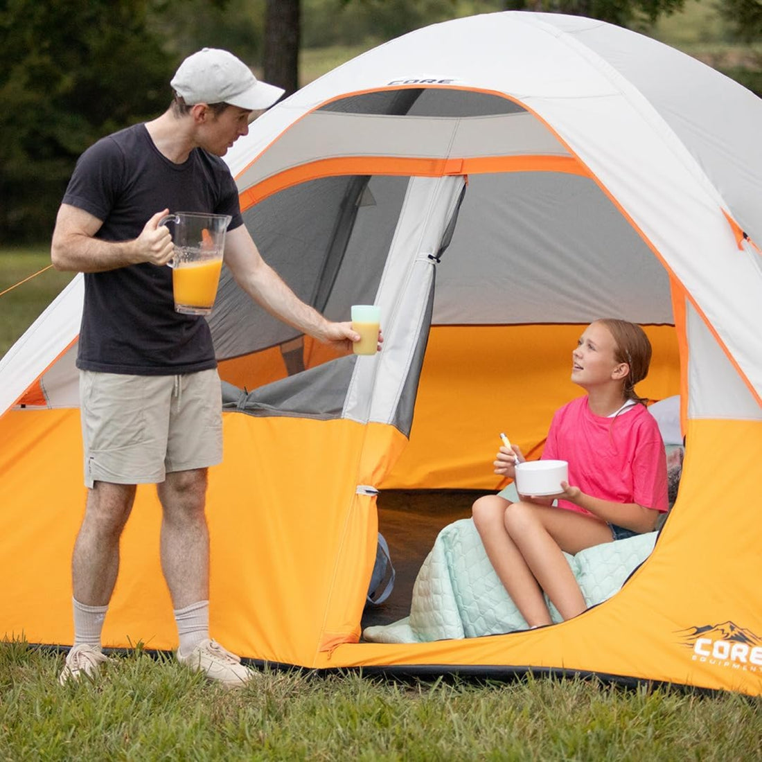 CORE 3 Person Dome Backpacking Tent 7' x 7'