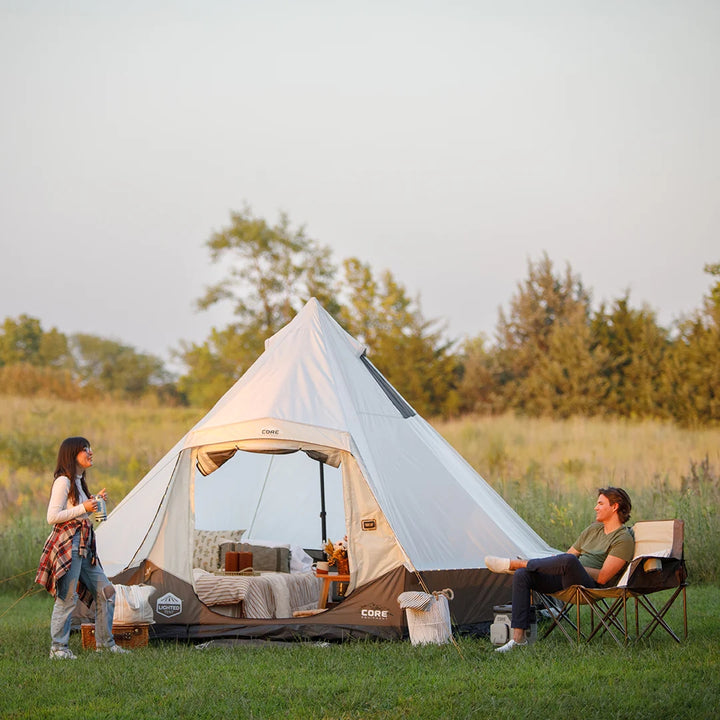 CORE 6 Person Lighted Bell Tent 13' x 12'