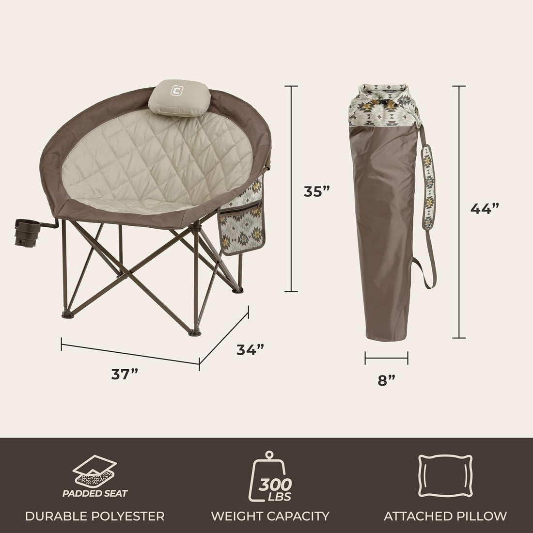 CORE Oversized Round Chair Padded