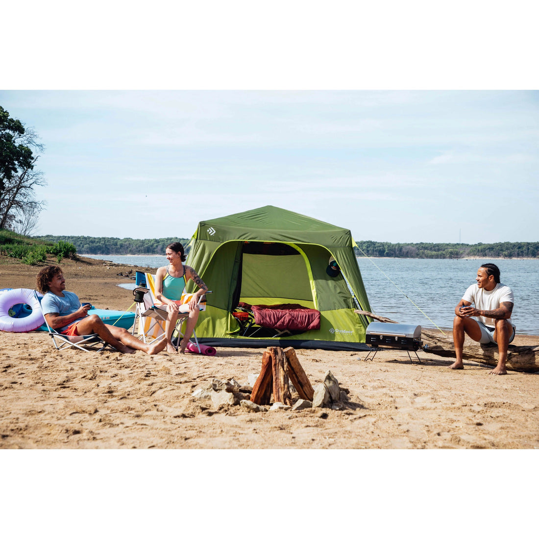 OUTDOOR 4 Person Instant Cabin Tent 8' x 7'