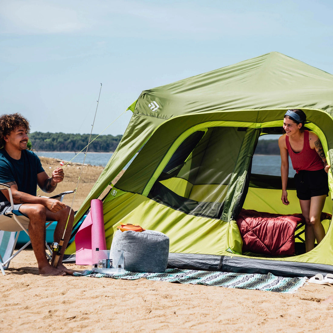 OUTDOOR 6 Person Instant Cabin Tent 10' x 9'