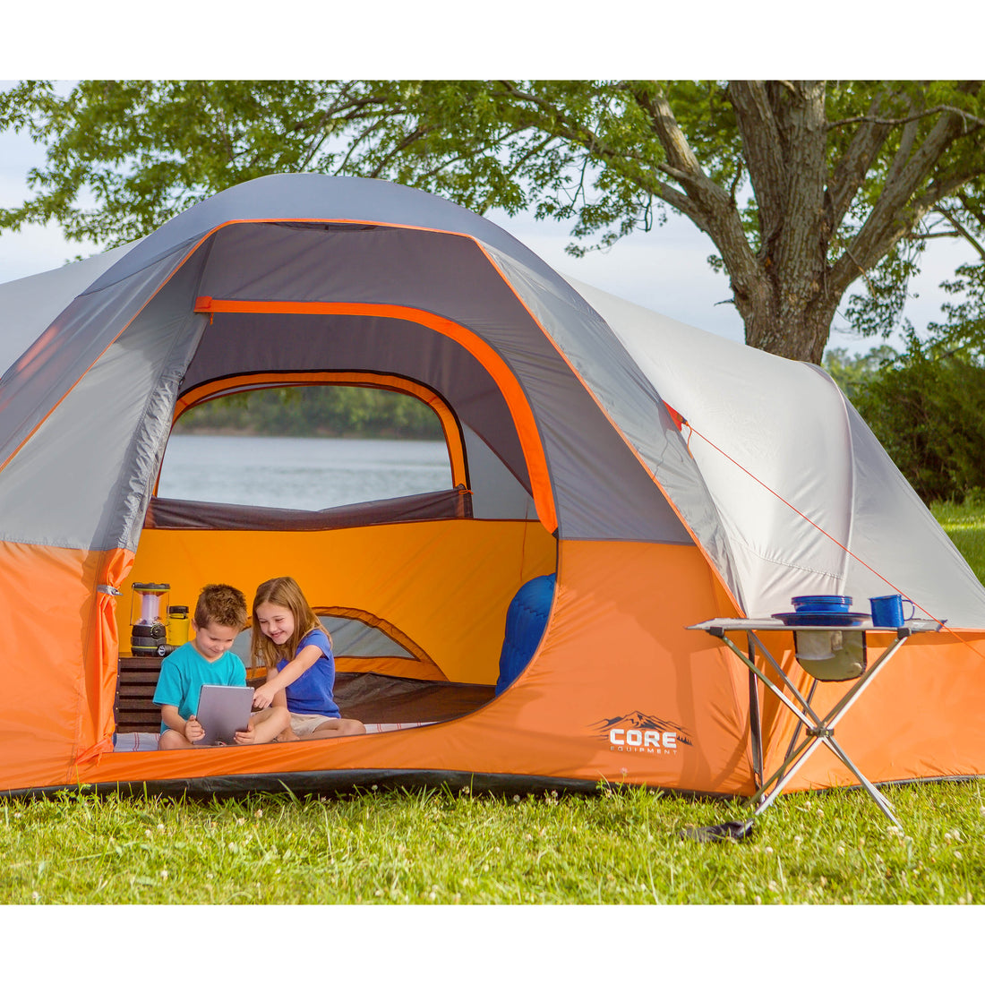 CORE 9 Person Extended Dome Tent 16' x 9'