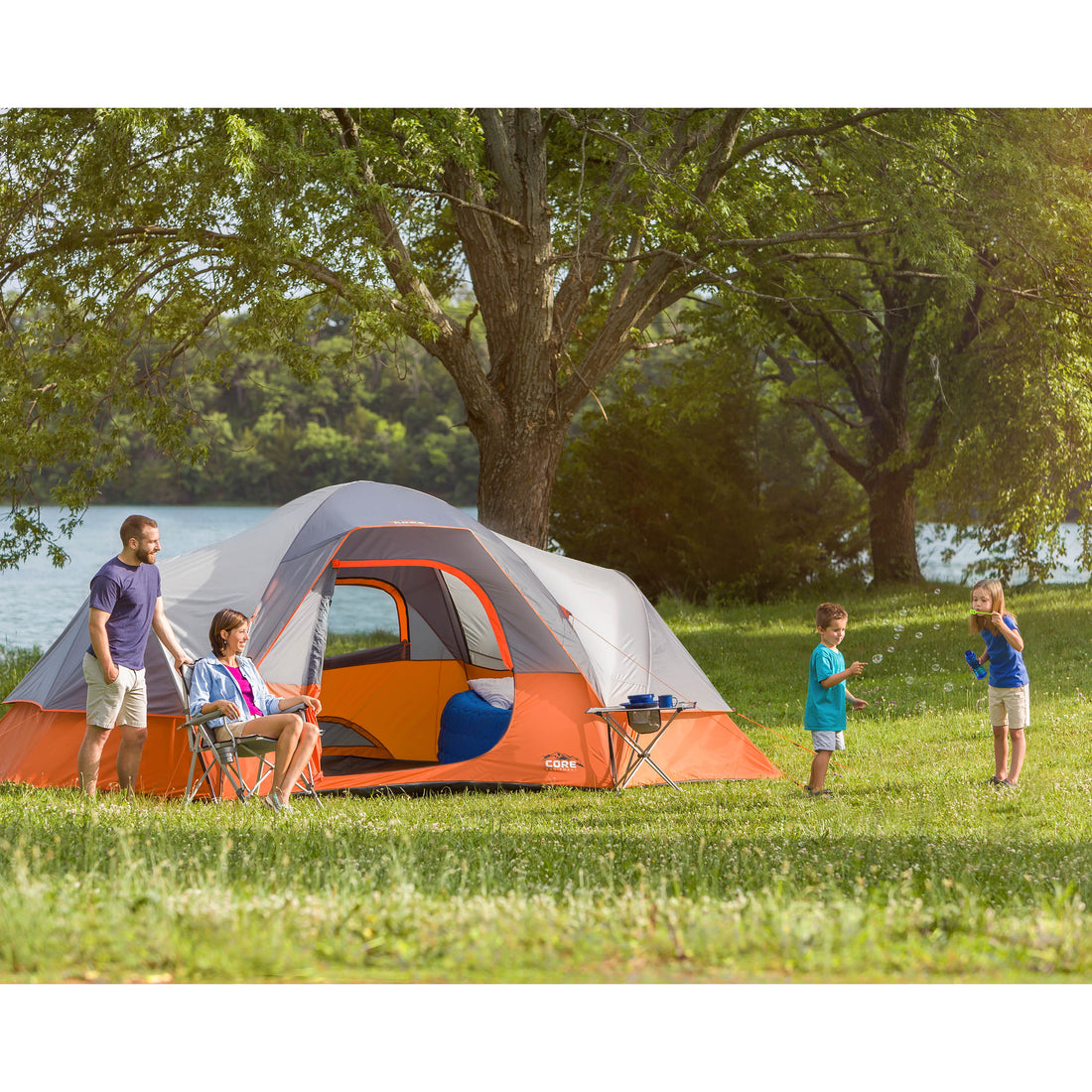 CORE 9 Person Extended Dome Tent 16' x 9'