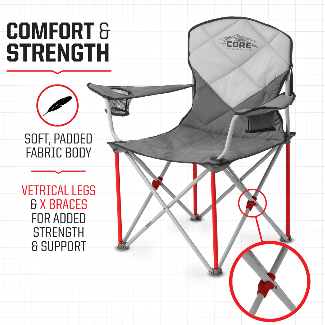 CORE Quad Chair Padded