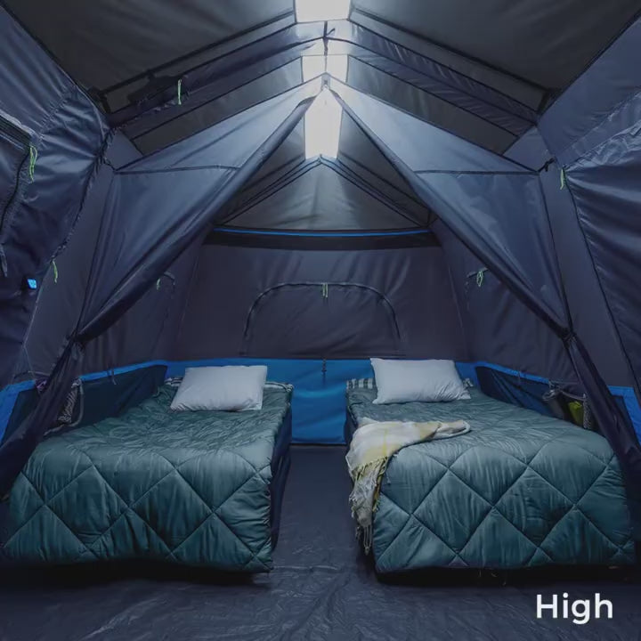 خيمة CORE المضاءة الفورية المكونة من 9 أشخاص مقاس 14 × 9 أقدام 