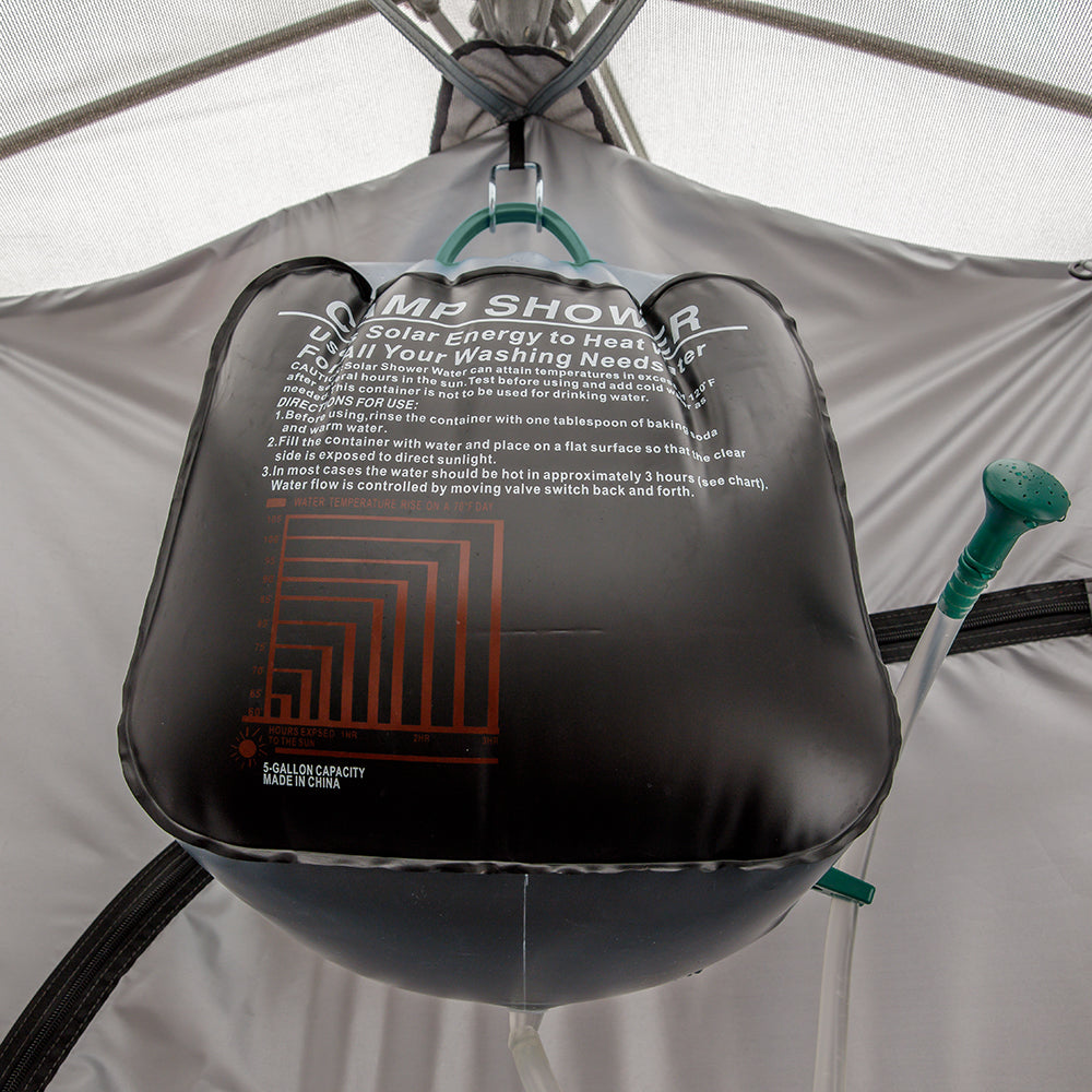 خيمة استحمام فورية من CORE بمساحة 7 × 3.5 قدم مكونة من غرفتين 