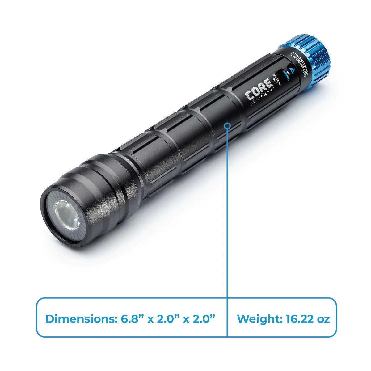 CORE 1500 Lumen Rechargeable Flashlight with Auto-Brightness