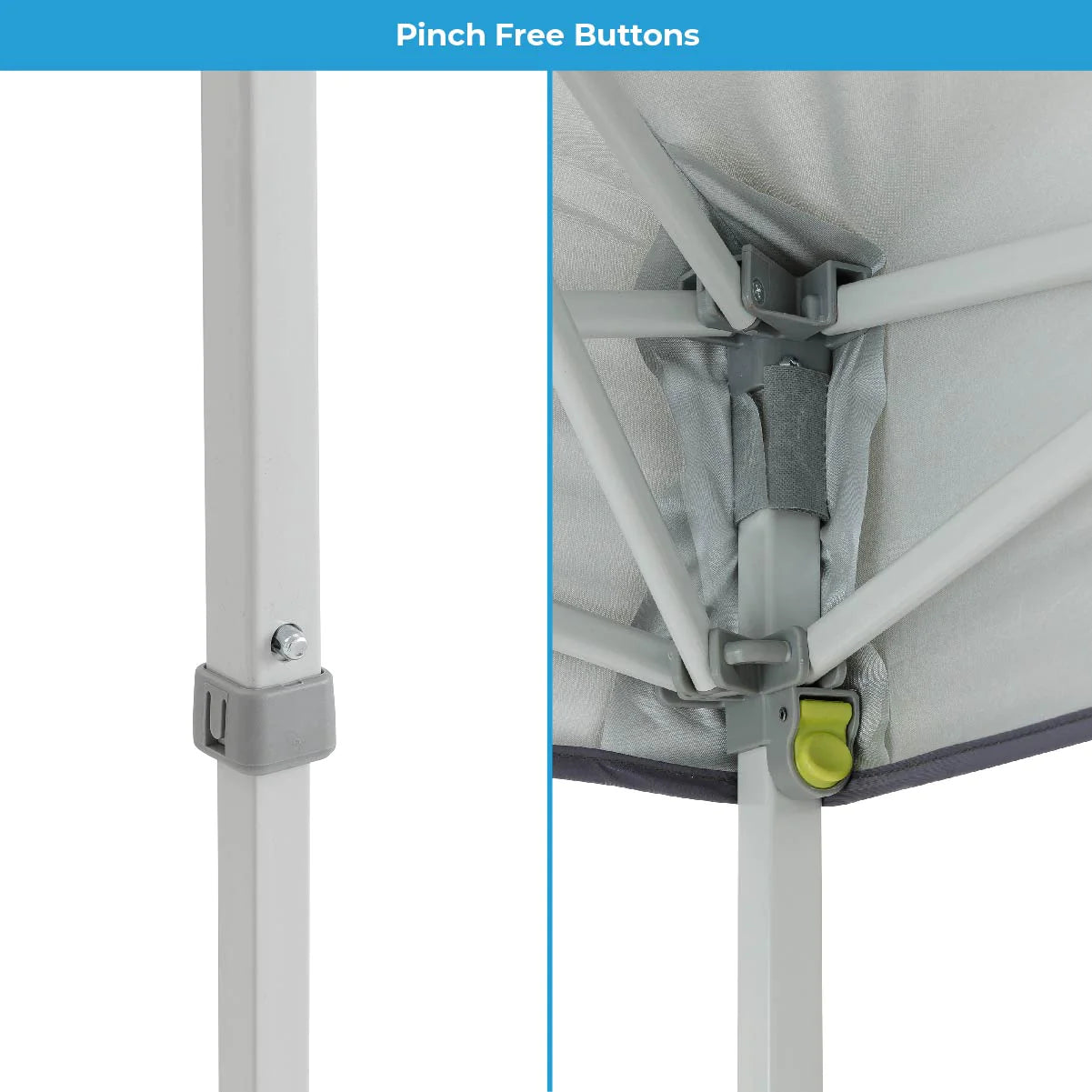 مظلة CORE 6 × 4 أقدام فورية (شرفة) مع جدار نصف شمسي