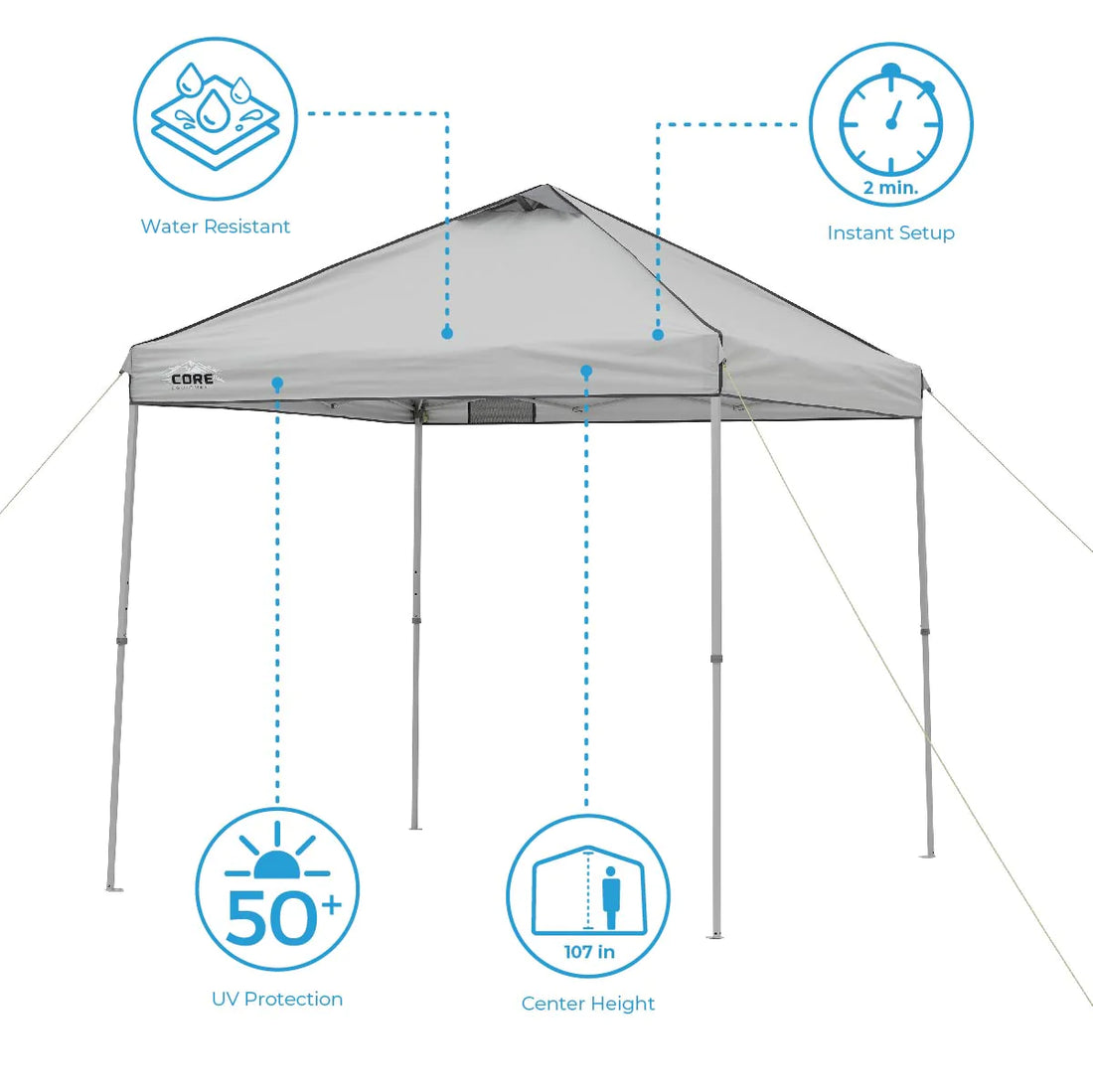 CORE 8' x 8' Instant Canopy (Gazebo)