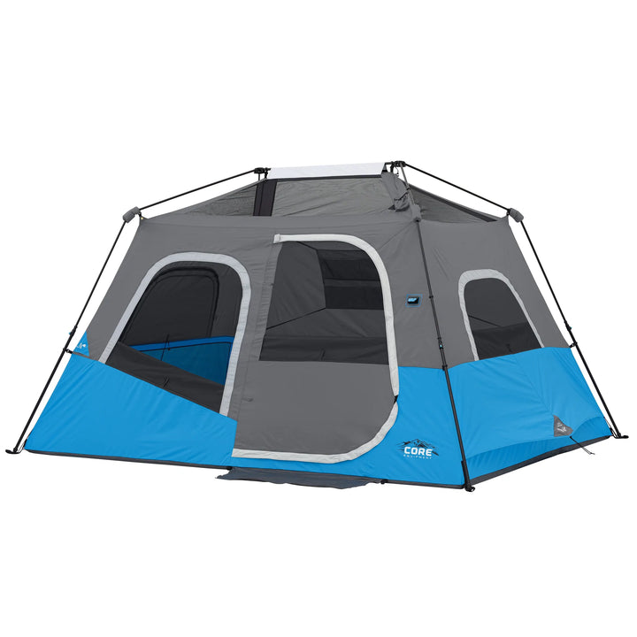 CORE 6 Person Lighted Instant Cabin Tent 11’ x 9’