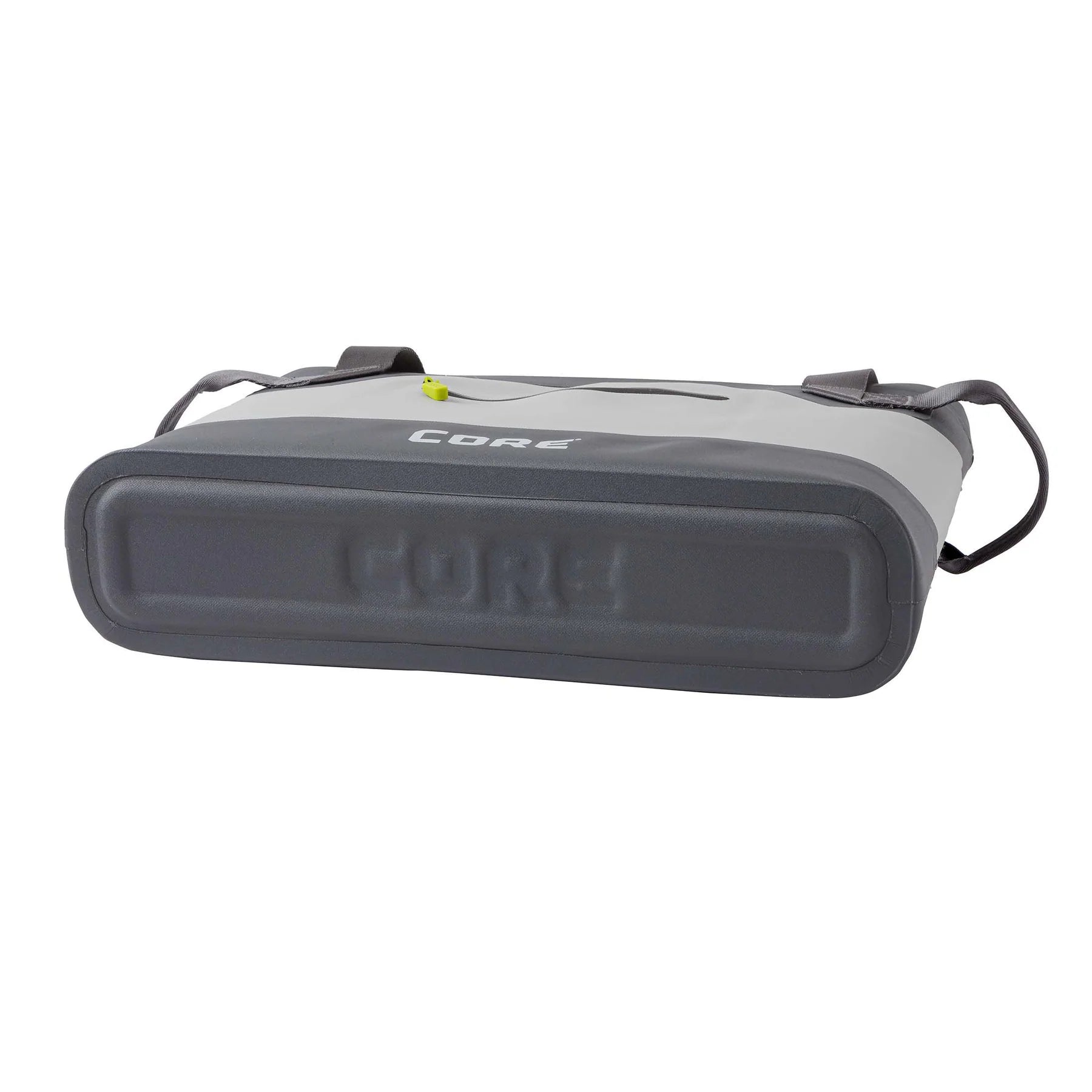 A blue CORE 10-liter soft cooler tote with a padded, insulated interior. The cooler is designed to hold up to 12 cans or other beverages and features a comfortable carrying handle.