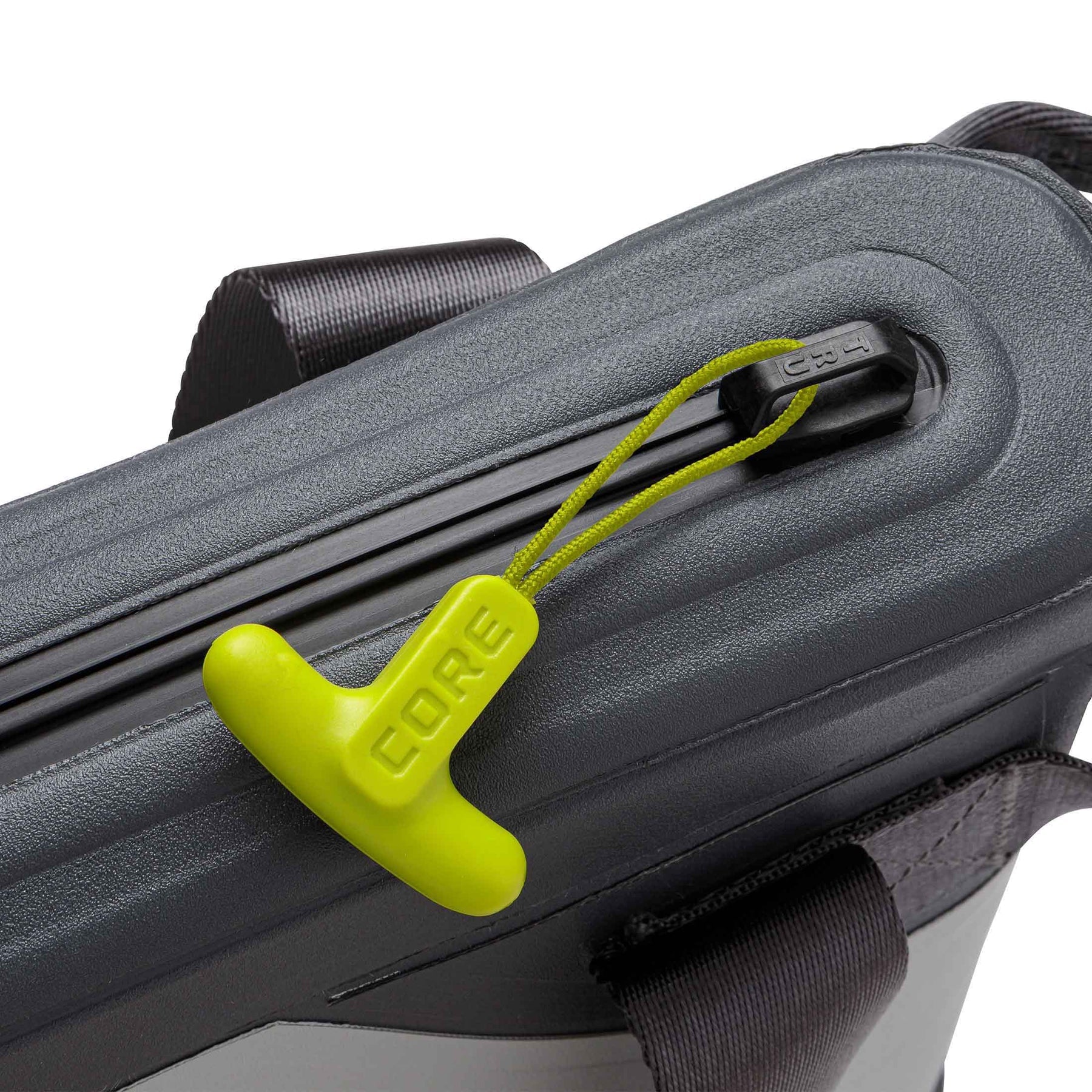 A blue CORE 10-liter soft cooler tote with a padded, insulated interior. The cooler is designed to hold up to 12 cans or other beverages and features a comfortable carrying handle.