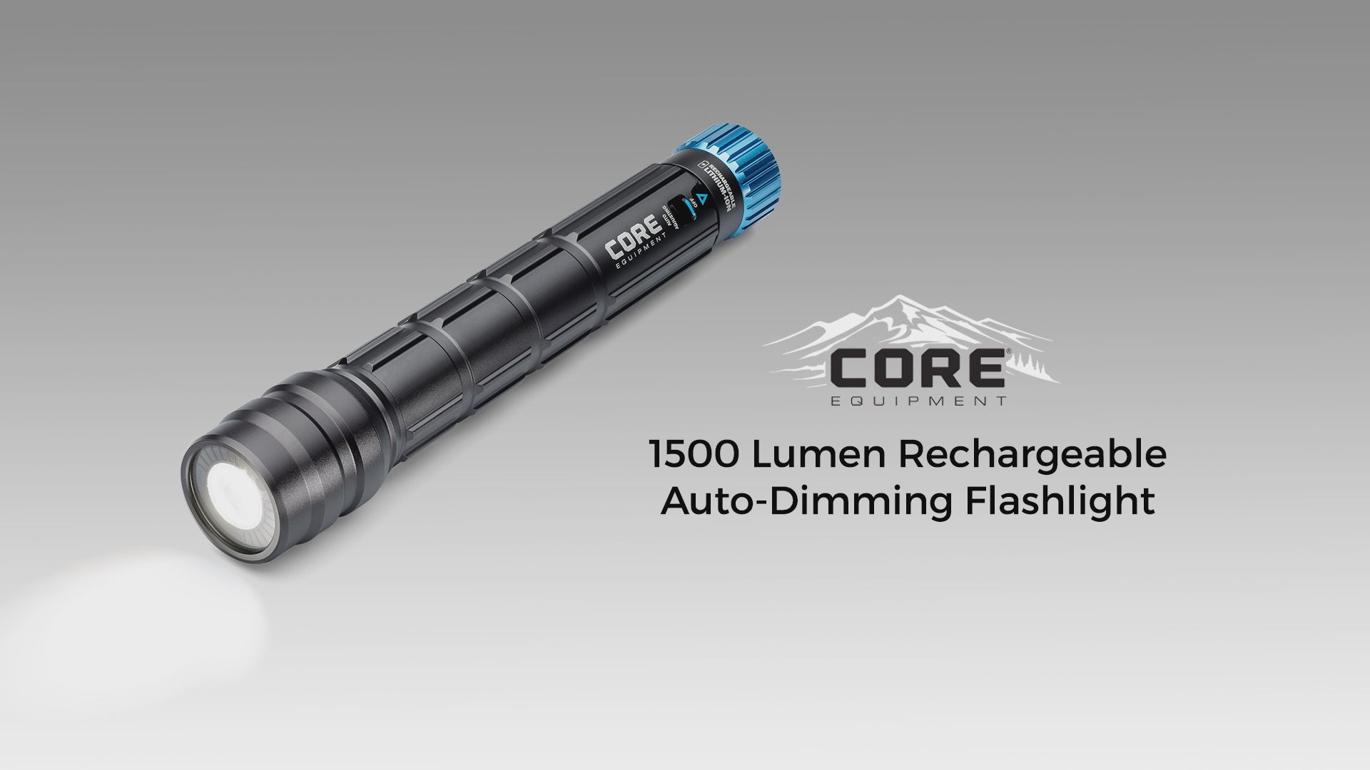 CORE 1500 Lumen Rechargeable Flashlight with Auto-Brightness
