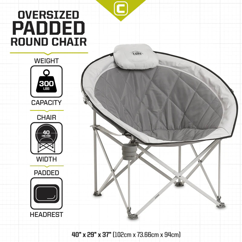 CORE Oversized Padded Round Chair